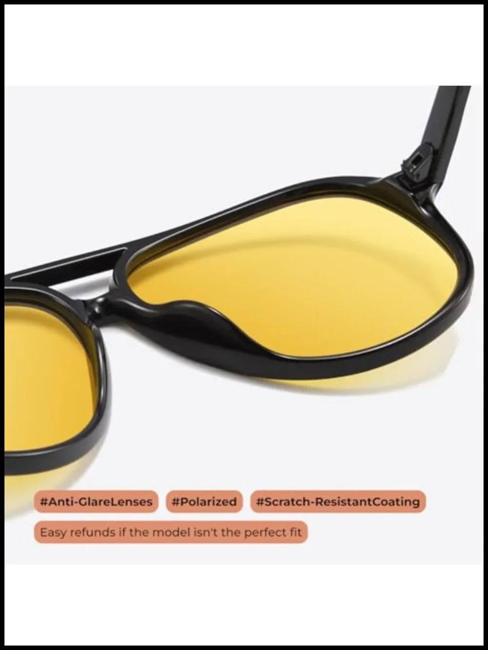 Polarized Aviator Sunglasses with UV Protection, Oversized Retro Shades